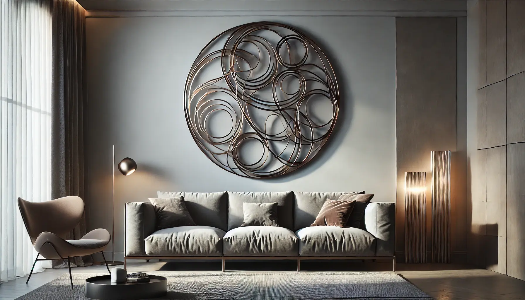 View of Exploring Large Metal Wall Art: Bold Designs For Your Home