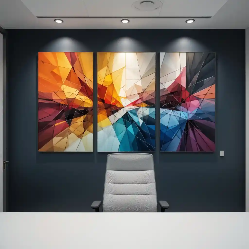 Textured Modern Abstract Wall Art metal sculpture and canvas