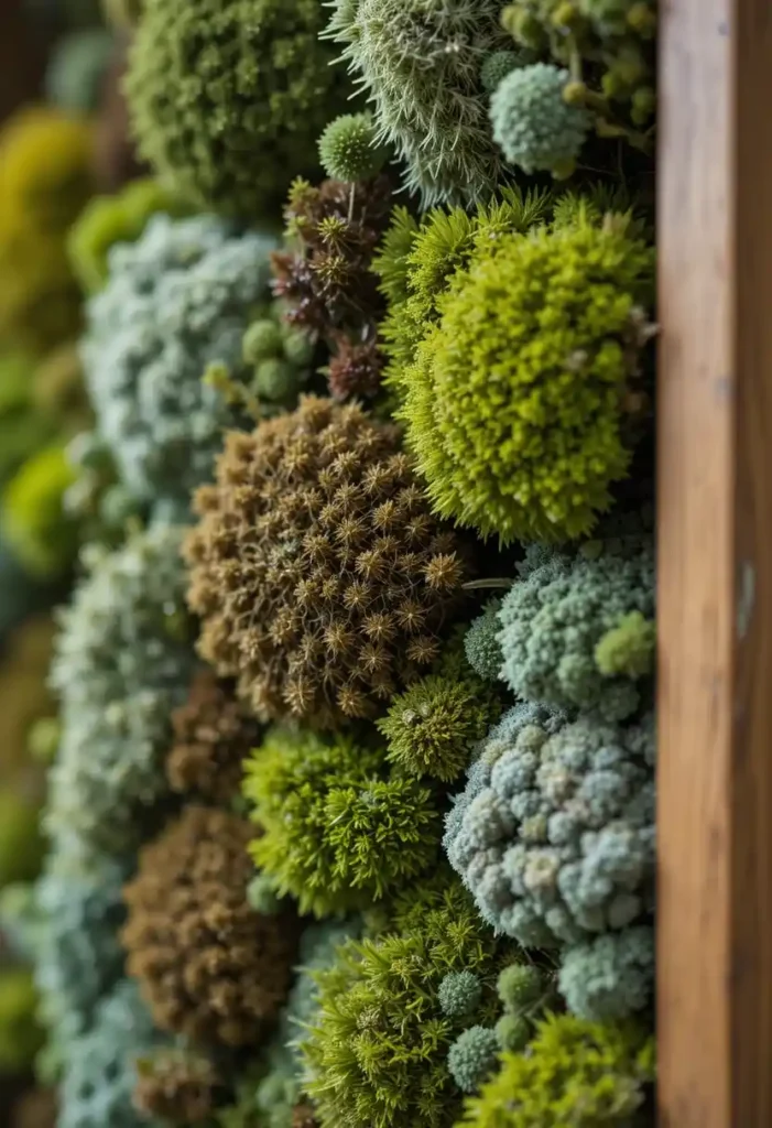 Types of moss used in moss wall art