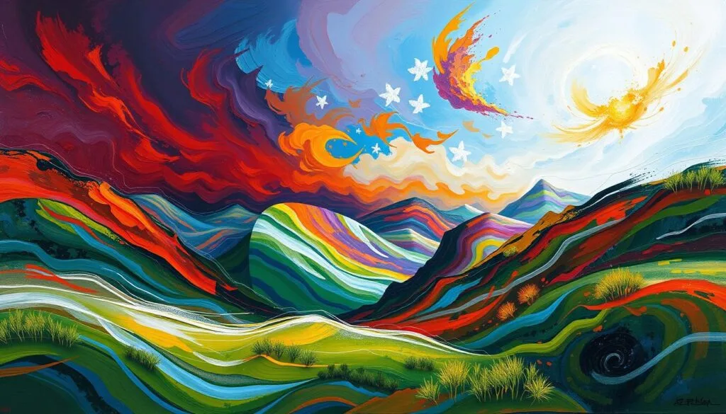 abstract landscape painting abstract landscape painting