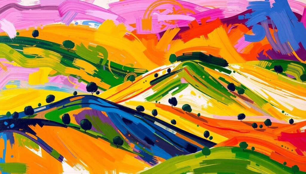 gestural landscapes Minimalist Abstract Landscape Painting