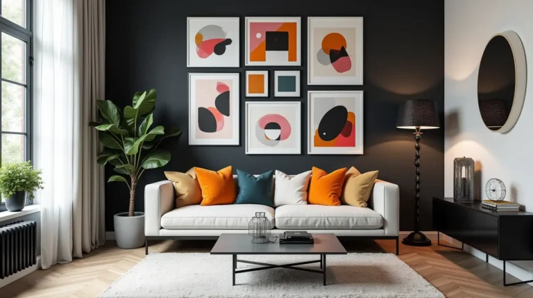 Black and White with Color Wall Art