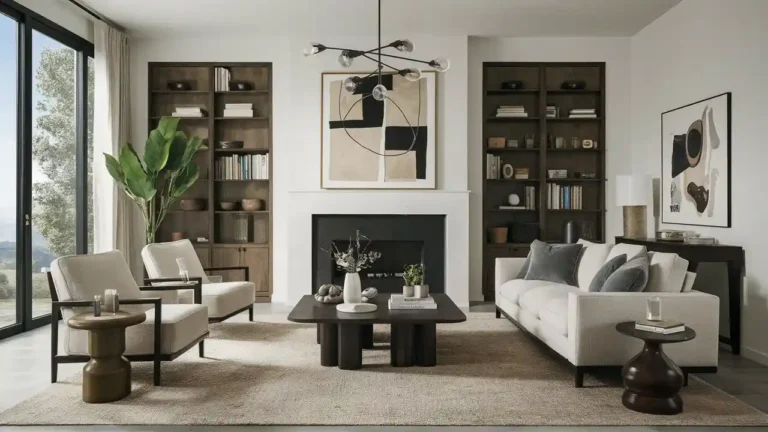 Modern living room designs with sleek furniture and natural light