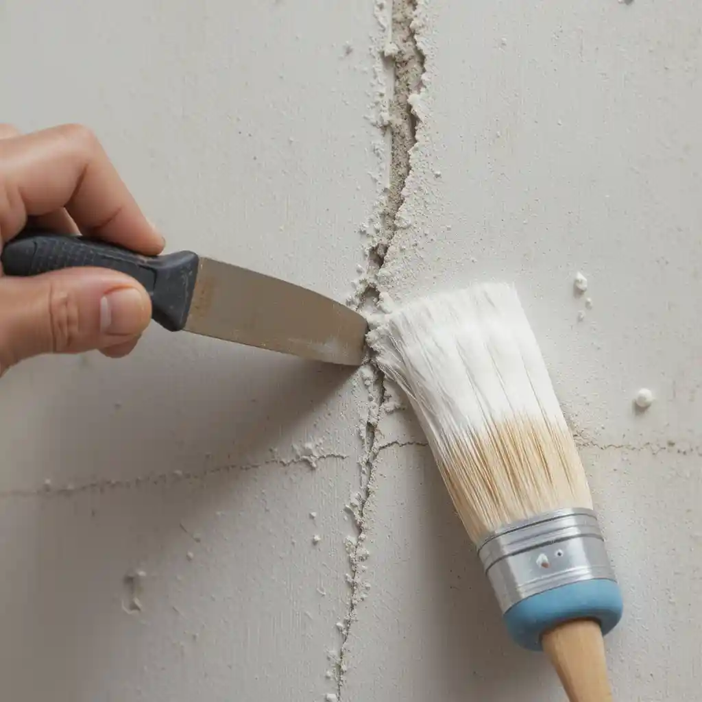 Step-by-step process: tape, compound, smooth, sand for plaster wall repair