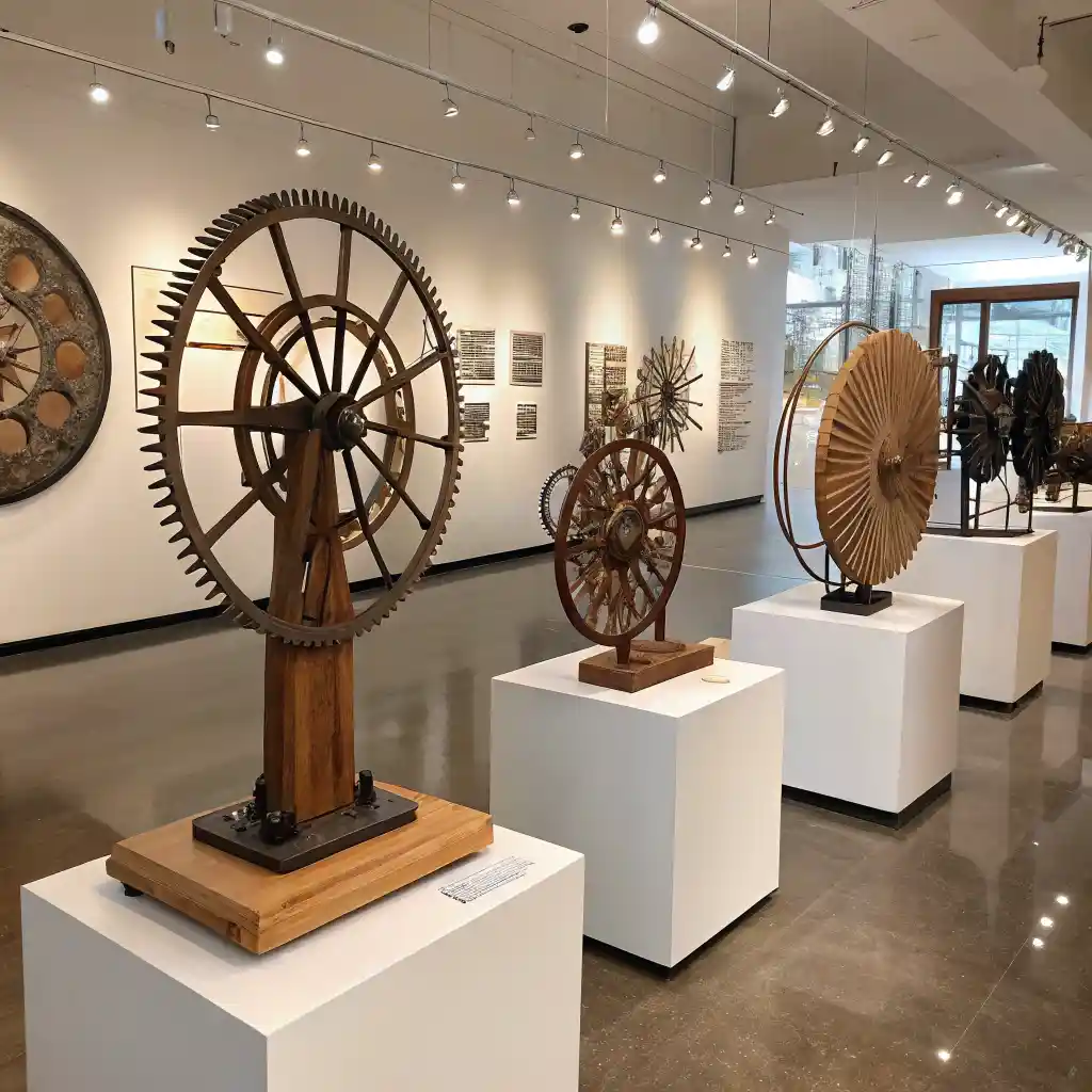 Mounting a kinetic sculpture wall art.