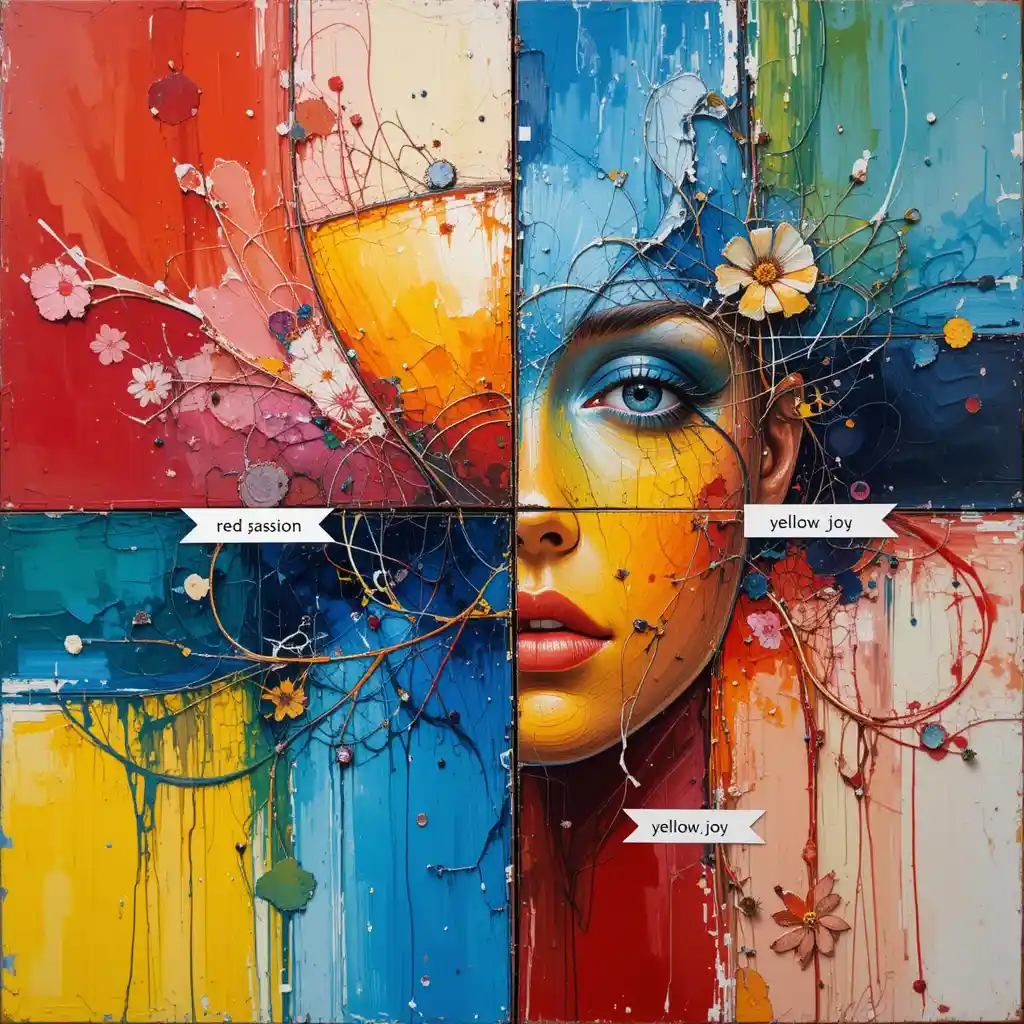 Popular styles of colorful abstract paintings