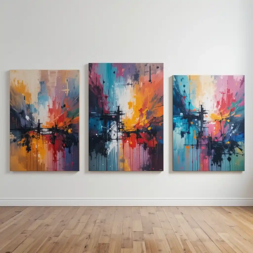 Choosing the right abstract painting size