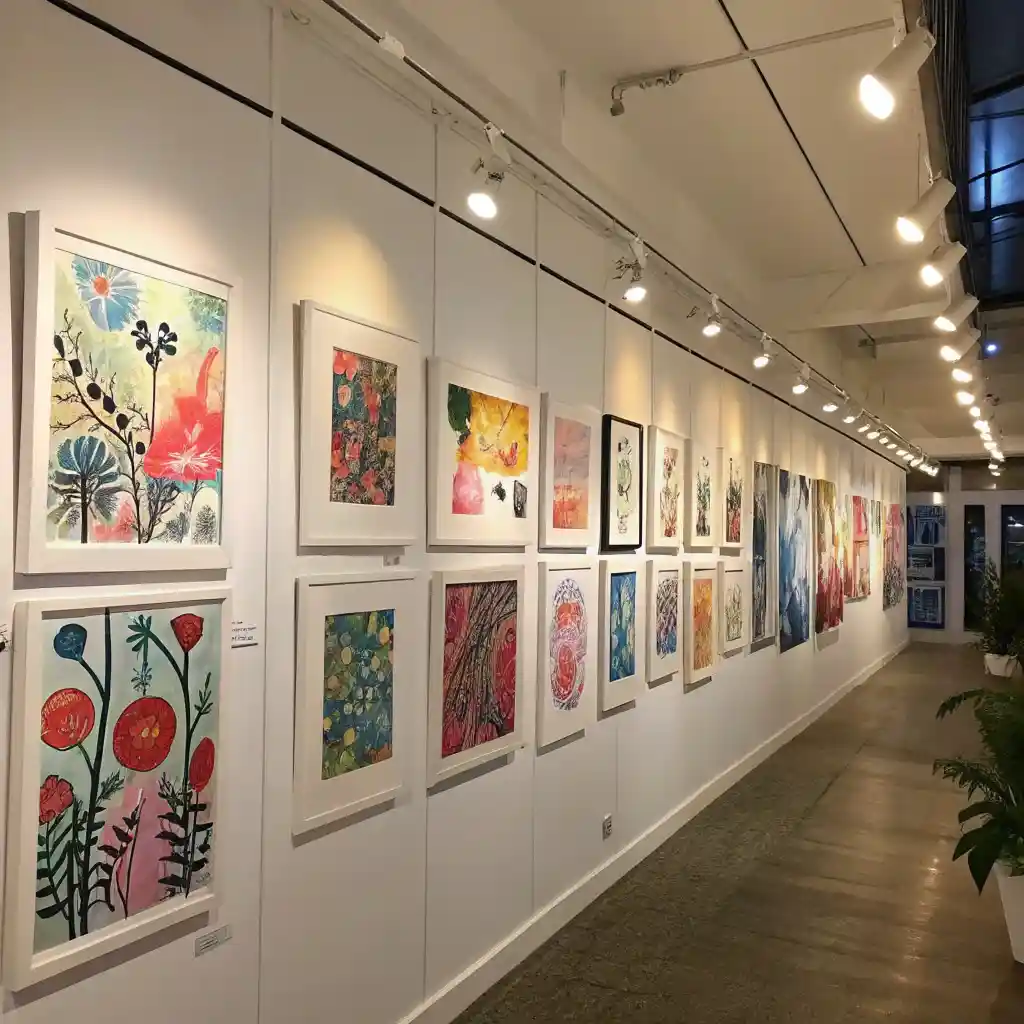 Online marketplace featuring abstract art prints for sale