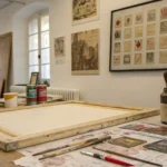 Creating vintage wall art with DIY materials