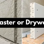 Identifying plaster or drywall by tapping the wall