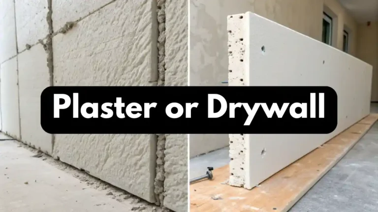 Identifying plaster or drywall by tapping the wall