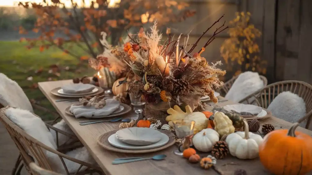 Fun Natural Table Setting Ideas for Different Fall Occasions