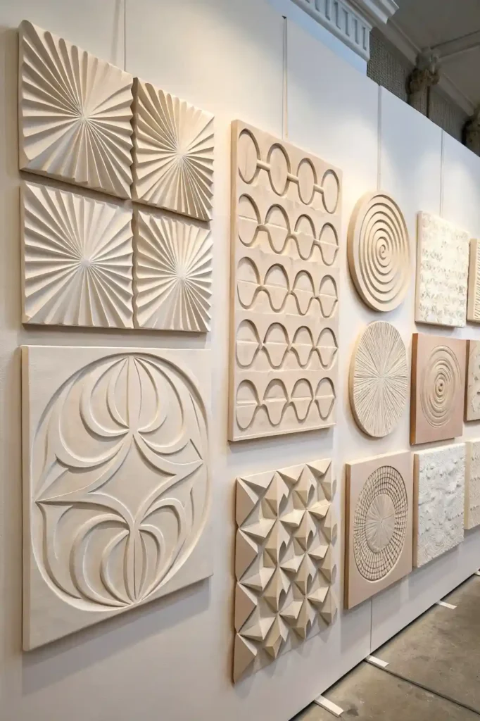Gallery of modern plaster wall art styles