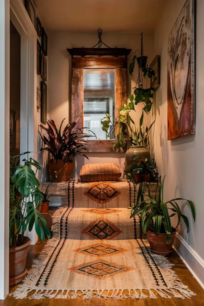 Entryway storage ideas with hidden cabinets and modern minimalist decor