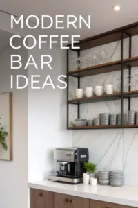 Modern Coffee Bar Decor Ideas for Contemporary Homes