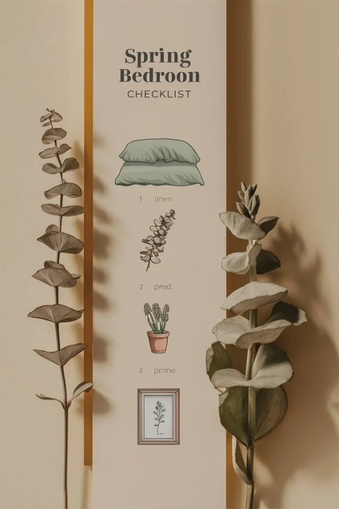 Elegant spring dining tablescape with white linen runner, three ceramic bud vases holding pink and white tulips, soft linen napkins, and taper candles on a natural oak table
